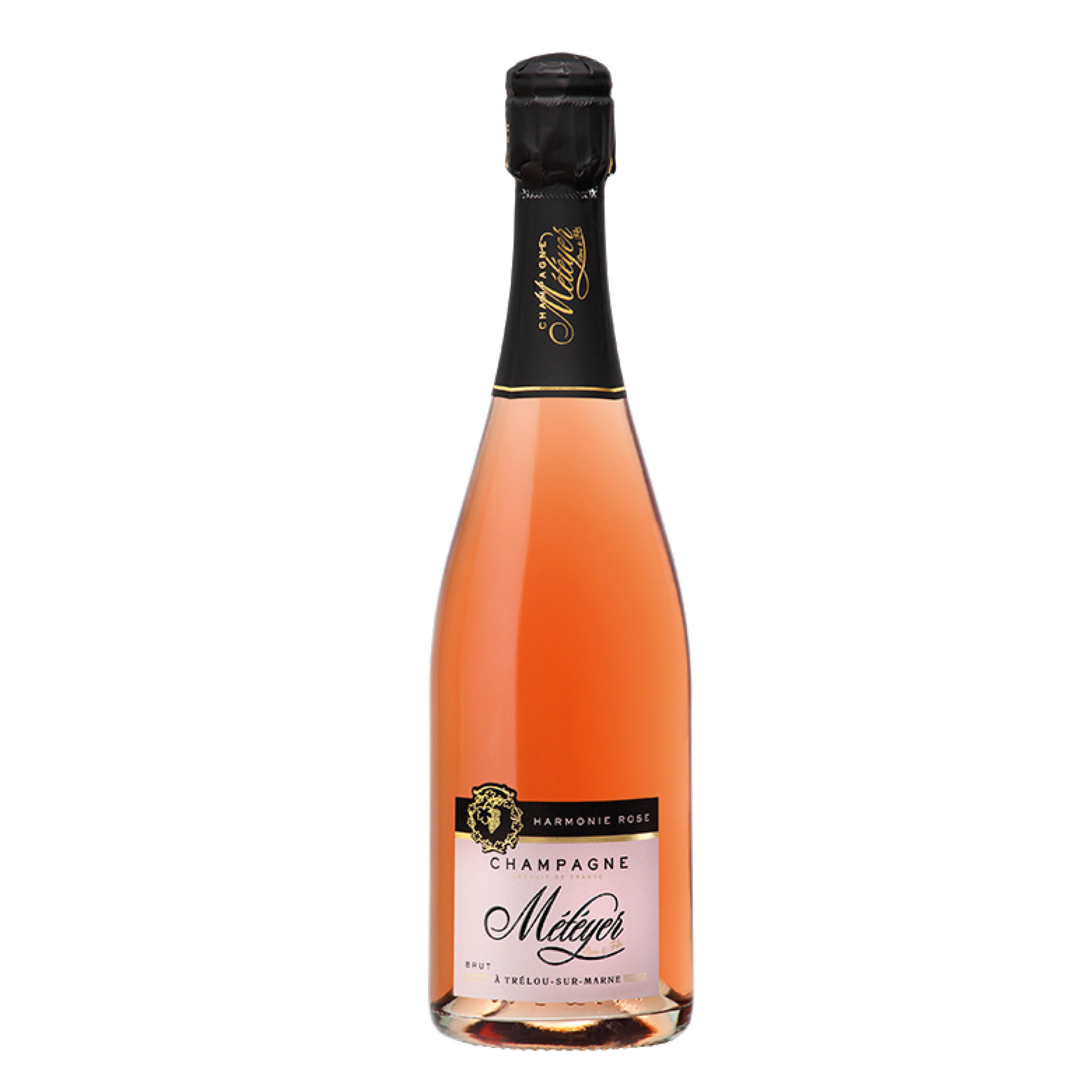 Météyer Harmonie Rosé findes i to varianter. Brut og Demi-sec. Forfriskende rosé champagne.