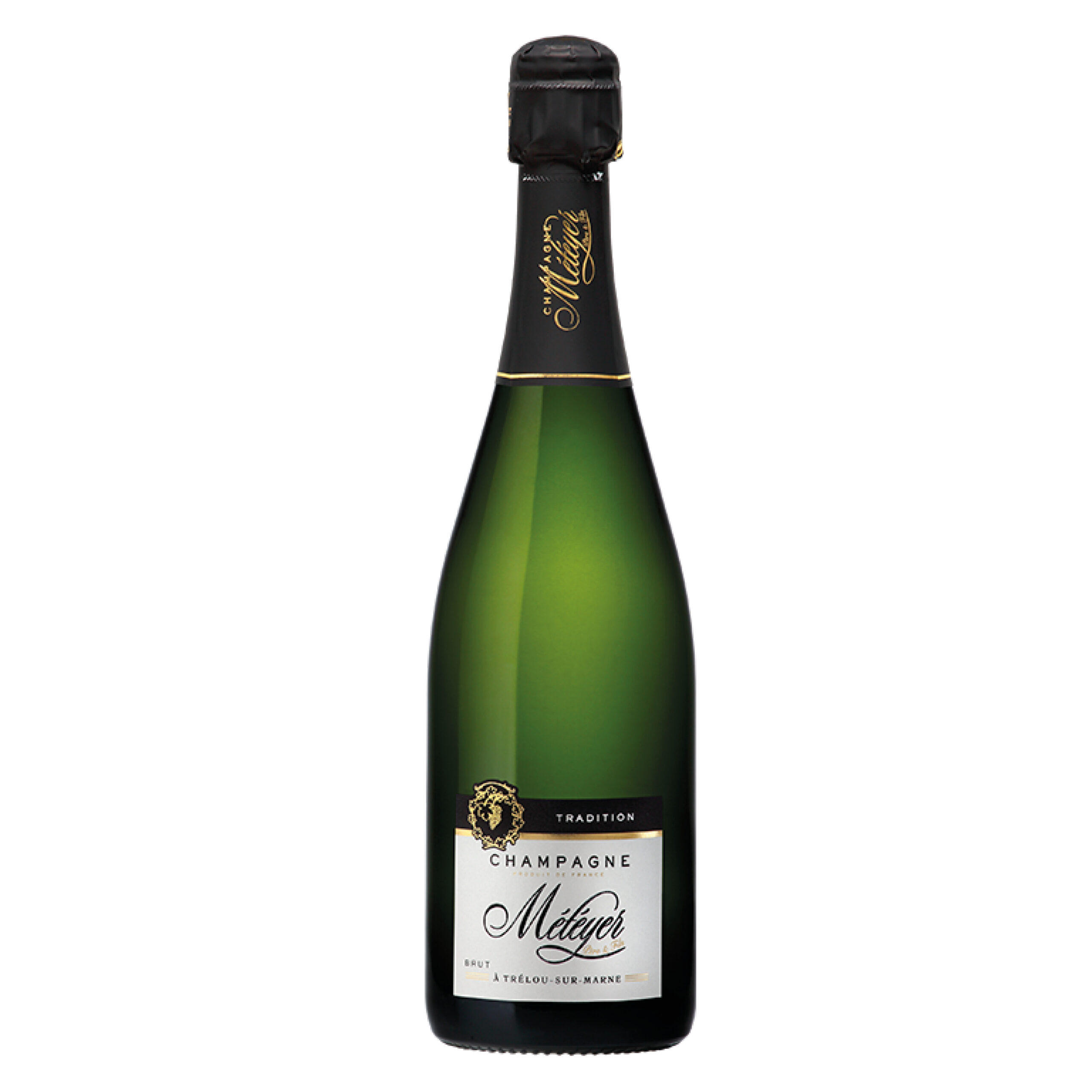 Husets champagne fra Météyer. En allround og klassisk champagne med ligeligt fordeling af druerne Chardonnay, Pinot Noir og Meunier