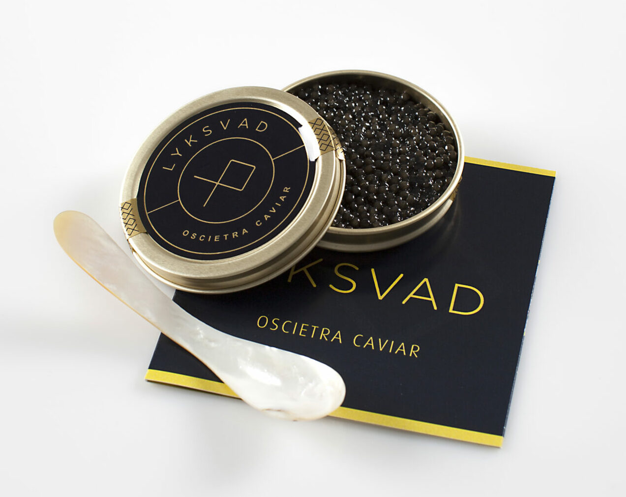 Oscietra Caviar fra Lyksvad med perlemors ske